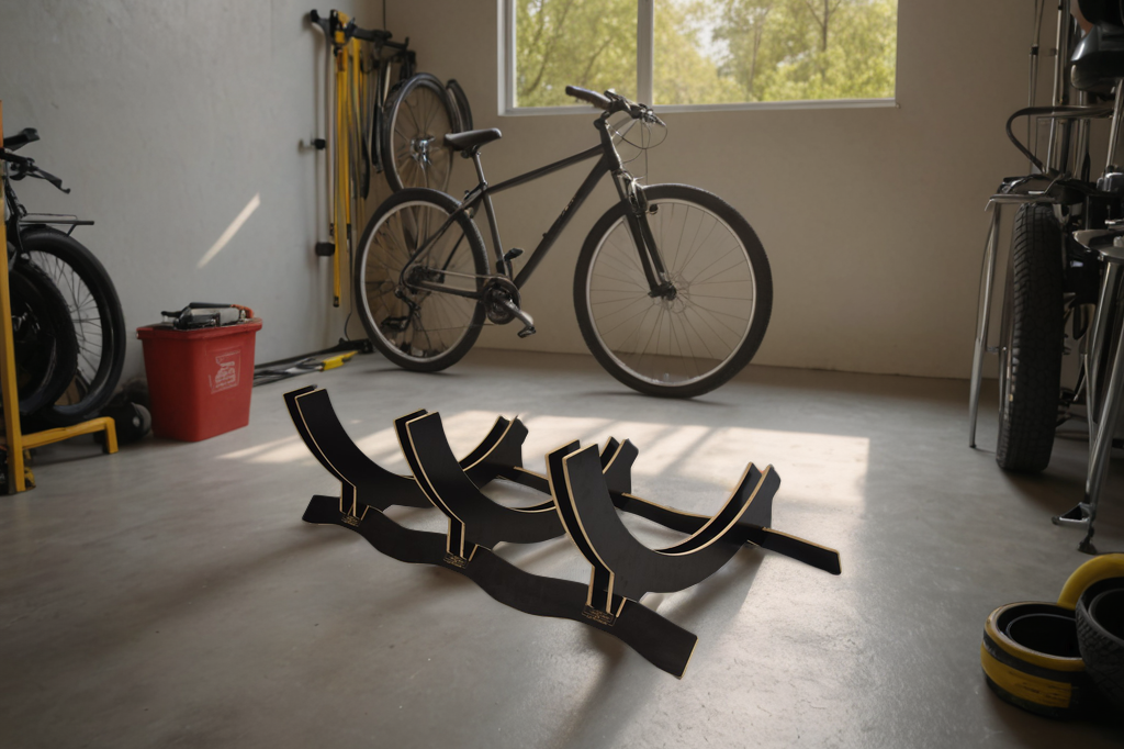 Supporto regolabile per 3 biciclette