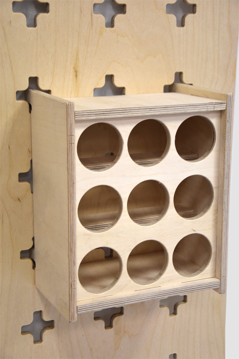 Organizer sospeso per 9 bombolette spray